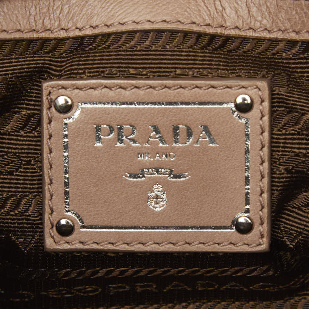 PRADA Pink Leather Shoulder Bag - Picture 10 of 13
